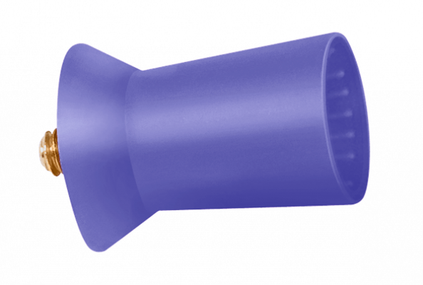 Purple prophylaxis polisher with screw attachment from Becht pro medix.