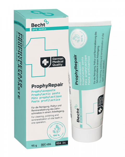 Becht ProphyRepair Prophylaxis Paste – Dental cleaning paste for cleaning, polishing, and remineralizing tooth surfaces.