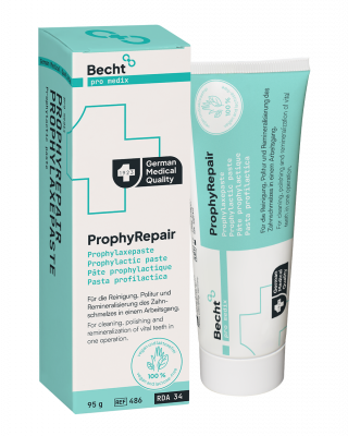 Becht ProphyRepair Prophylaxis Paste – Dental cleaning paste for cleaning, polishing, and remineralizing tooth surfaces.