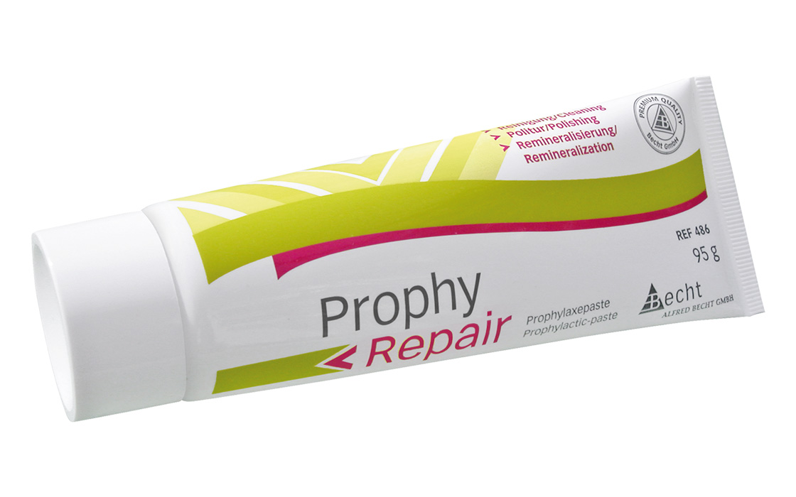 Prophy Repair prophylactic paste by Alfred Becht, 95 g tube.